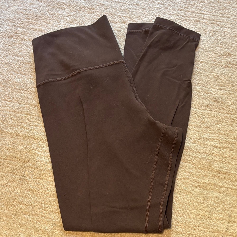 lululemon athletica align 28” in espresso women’s size 12